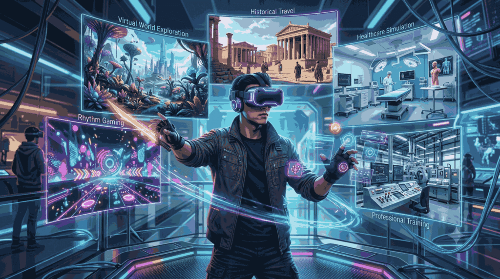 Best VR experiences 2026 featuring gaming, virtual travel, and immersive virtual reality technology