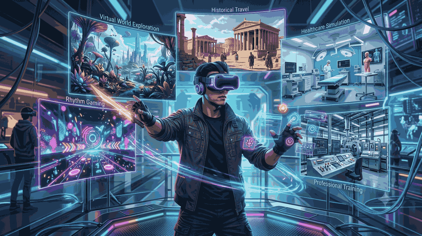 Best VR experiences 2026 featuring gaming, virtual travel, and immersive virtual reality technology