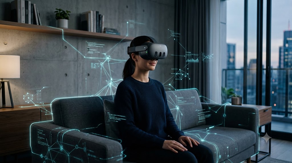 AI and virtual reality 2026 convergence in a VR headset