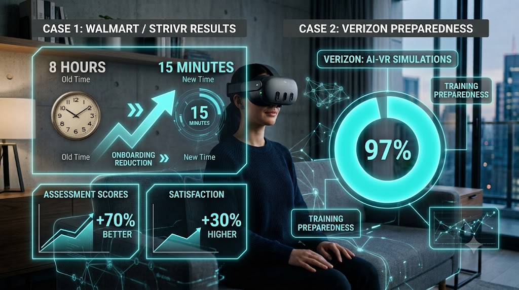 AI VR training simulation results and statistics 2026